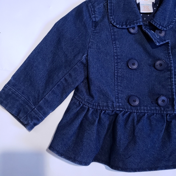 12-18M Jean Jacket with Ruffle | Joe Fresh - Picture 2 of 4